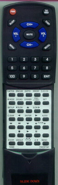 CONCERTONE RV3000 Replacement Remote