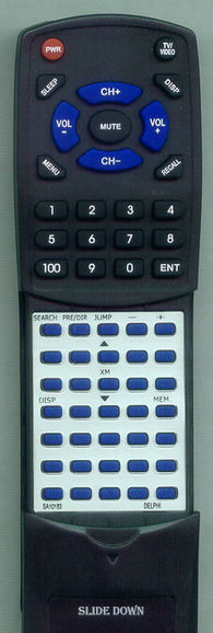 DEL RTSA10183 Replacement Remote