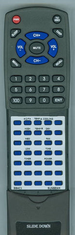 SUNBEAM SBAC1 Replacement Remote