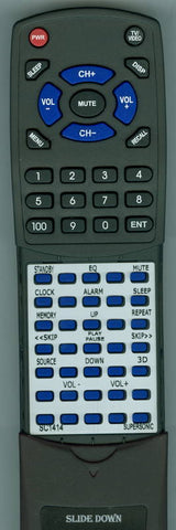 SUPERSONIC RTSC1414 Replacement Remote