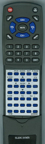 SUPERSONIC RTSC193A Replacement Remote