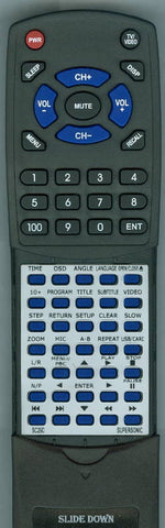 SUPERSONIC SC29DVD Replacement Remote
