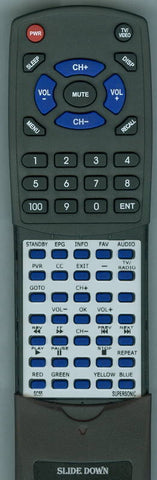 SUPERSONIC RTSC55 Replacement Remote