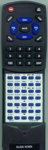 SOUND STORM SD810TS Replacement Remote