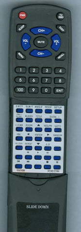 SOUND STORM RTSDVD300M Replacement Remote
