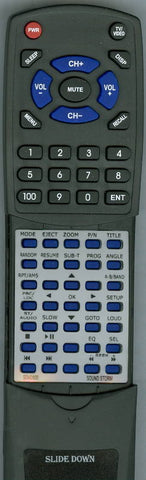 SOUND STORM RTSDVD600 Replacement Remote