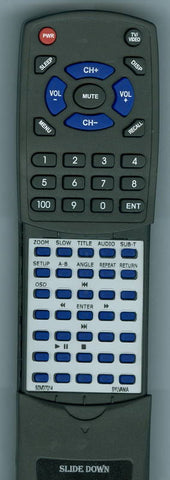 CURT SDVD8730 Replacement Remote
