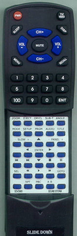 SOUND STORM SDVD900 SILVER Replacement Remote