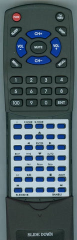 SANSUI SLED-6517 Replacement Remote