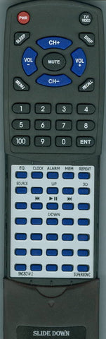 SUPERSONIC SNCSC1412 Replacement Remote