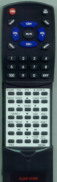 AUDIOVOX DV1200S Replacement Remote