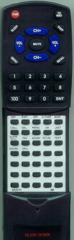 SVA SVAU01TV1 Replacement Remote