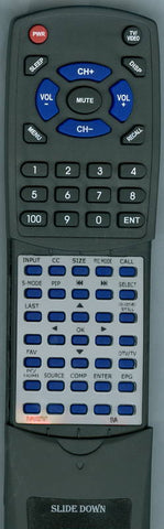 SVA SVAU02TV7 Replacement Remote