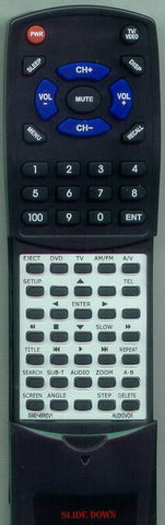AUDIOVOX RTSW0145REV1 Replacement Remote