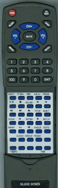 TVIEW T132DVFD Replacement Remote