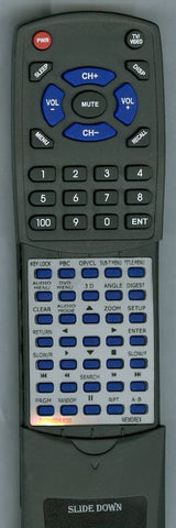 MEMOREX RTT172EHSBALK320 Replacement Remote