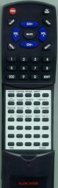 GO VIDEO TA2050 Replacement Remote