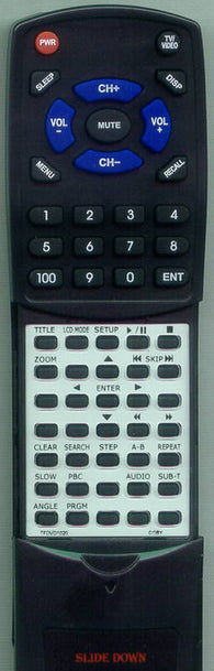 COBY TFDVD7051 Replacement Remote