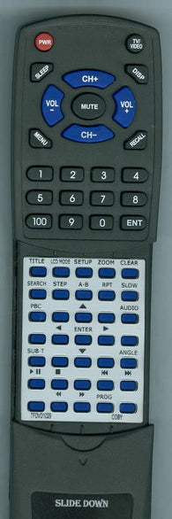 COBY TFDVD1029 Replacement Remote