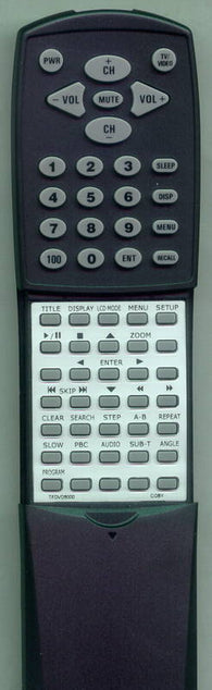 COBY TFDVD5000 Replacement Remote