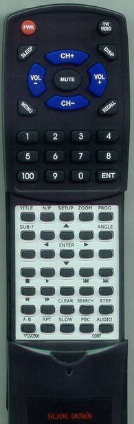 COBY TFDVD8503 Replacement Remote