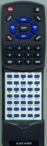 COBY TFDVD7006 Replacement Remote