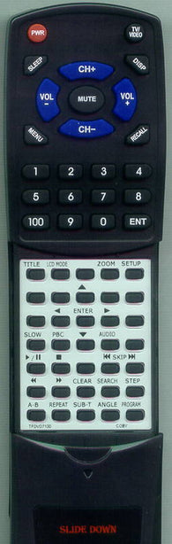 COBY TFDVD7100 Replacement Remote