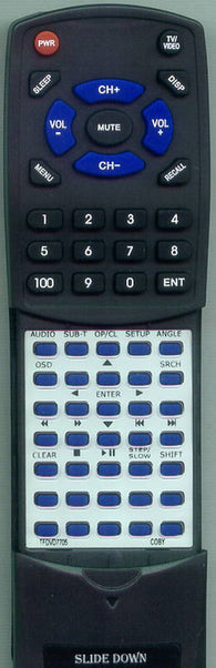 COBY TFDVD7705 Replacement Remote