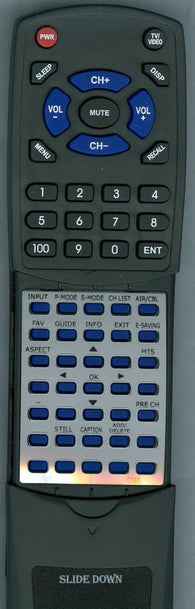 COBY RTTFTV3209 Replacement Remote