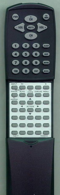 PANASONIC RTTNQE177 Replacement Remote