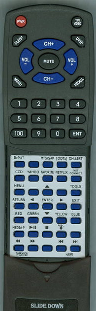 HAIER RTTV5620128 Replacement Remote