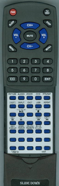 HAIER TV-5620-134 Replacement Remote