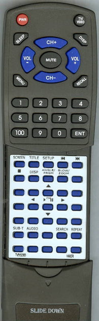 HAIER RTTV562083 Replacement Remote