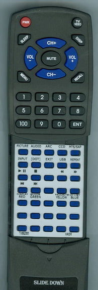 HAIER RTTV562093 Replacement Remote
