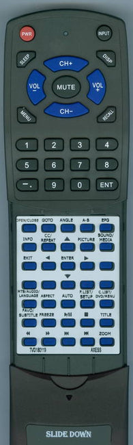 AXESS TVD180119 Replacement Remote
