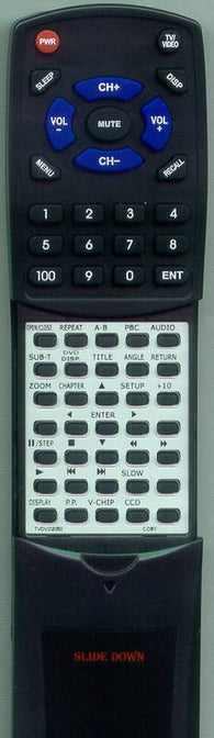 COBY TVDVD2050 Replacement Remote