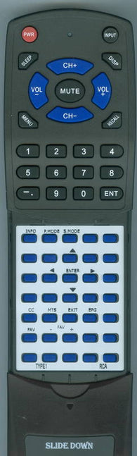 RCA TYPE-1 Replacement Remote