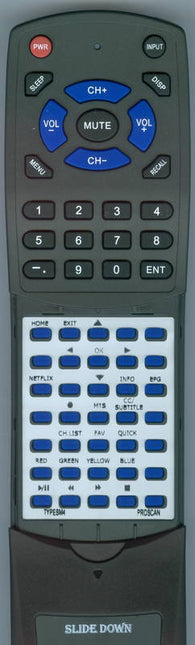 RCA RTTYPESM4 Replacement Remote