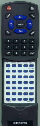 PANASONIC RTTZPR1402 Replacement Remote