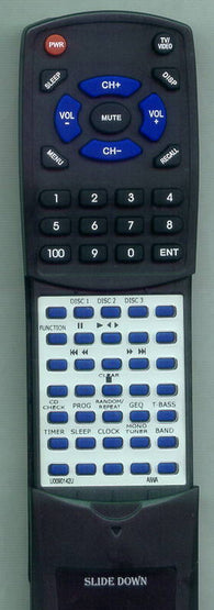 AIWA RTU0090142U Replacement Remote