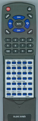AIWA CXNA92 Replacement Remote