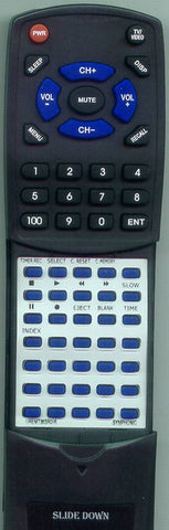 SYMPHONIC VCR7880 Replacement Remote