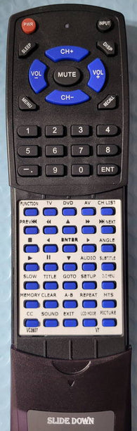 V7 VC2607 Replacement Remote