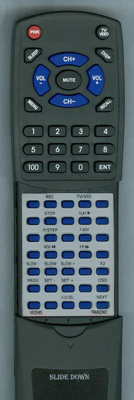 PANASONIC RTVEQ0463 Replacement Remote