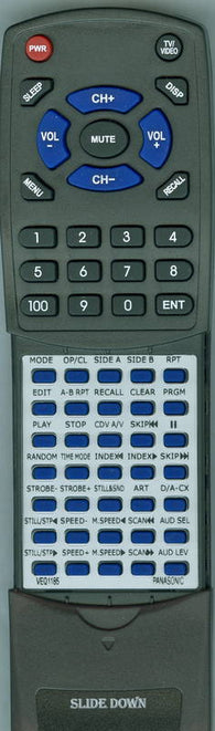 PANASONIC RTVEQ1185 Replacement Remote