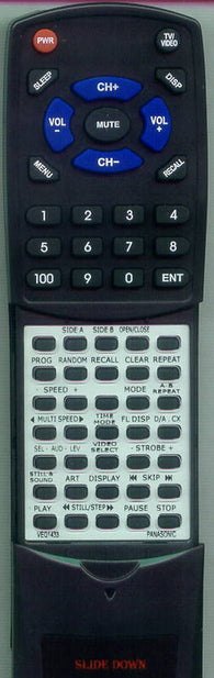 PANASONIC VQL6813 Replacement Remote