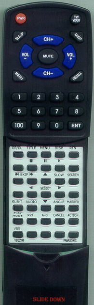 PANASONIC RTVEQ2249 Replacement Remote