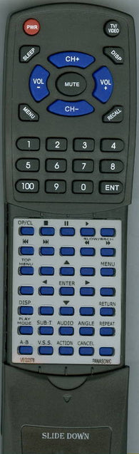 PANASONIC RTVEQ2378 Replacement Remote