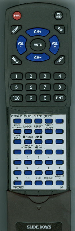 JVC RMRXP1060 Replacement Remote Control