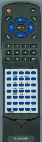 JVC RCQW350BK Replacement Remote